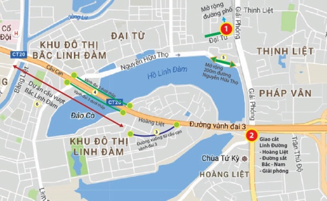 Hà Nội xây hai cầu qua hồ Linh Đàm
